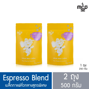 เมล็ดกาแฟ คั่วกลางสูตรพิเศษ 2 ถุง ขนาดรวม 500 กรัม (ถุงละ 250 กรัม x 2 ถุง) จาก แม่สลอง คอฟฟี่ ดรีม
