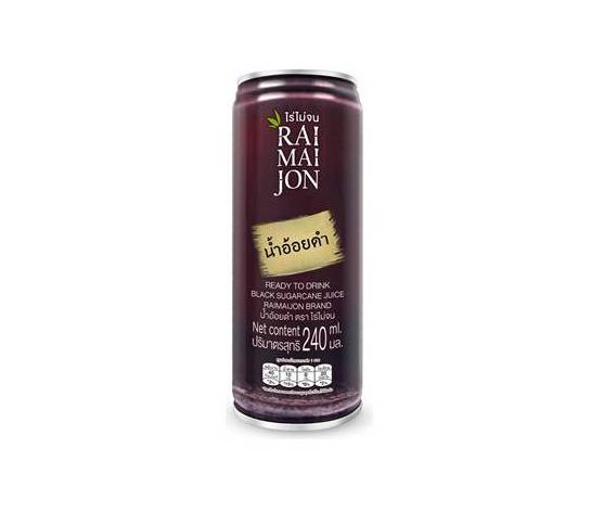 น้ำอ้อยดำ 100% ขนาด 240 ml ตรา ไร่ไม่จน (RAIMAIJON)